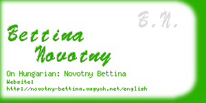 bettina novotny business card